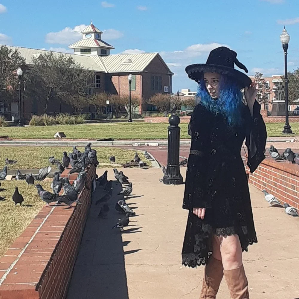 Celestial Coven Hooded Dress and Matching Hat - Picture 3 of 4